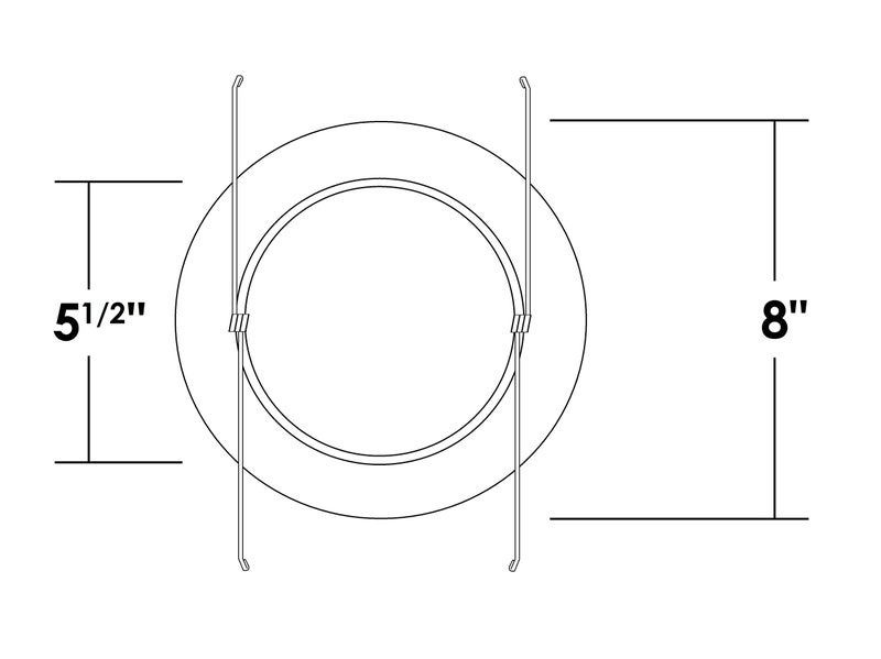 NICOR Lighting 6 inch Oil-Rubbed Bronze Recessed Shower Trim with Albalite Lens (17505OB) - Image 5